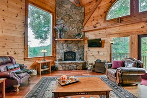 Fernseher, Kamin
