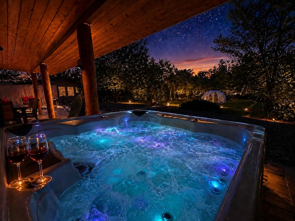Bain à remous extérieur