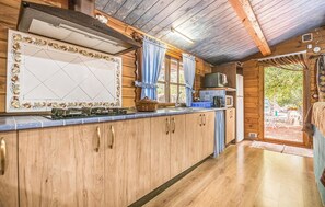 Kühlschrank, Mikrowelle, Herdplatte, Geschirrspüler