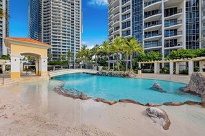 Indoor pool, a heated pool