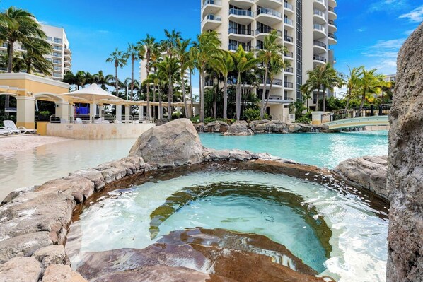 Indoor pool, a heated pool