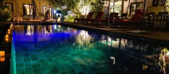 Maldives Family Vacation Home on the beach with a pool and game room