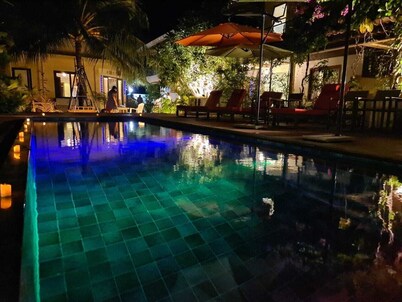 Maldives Family Vacation Home on the beach with a pool and game room