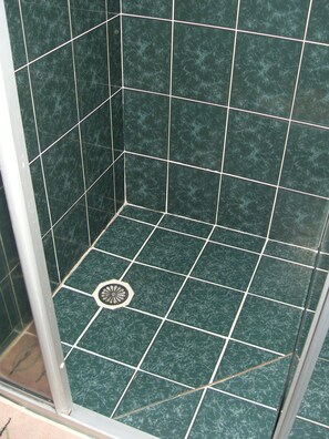 Dusj, håndklær og såpe