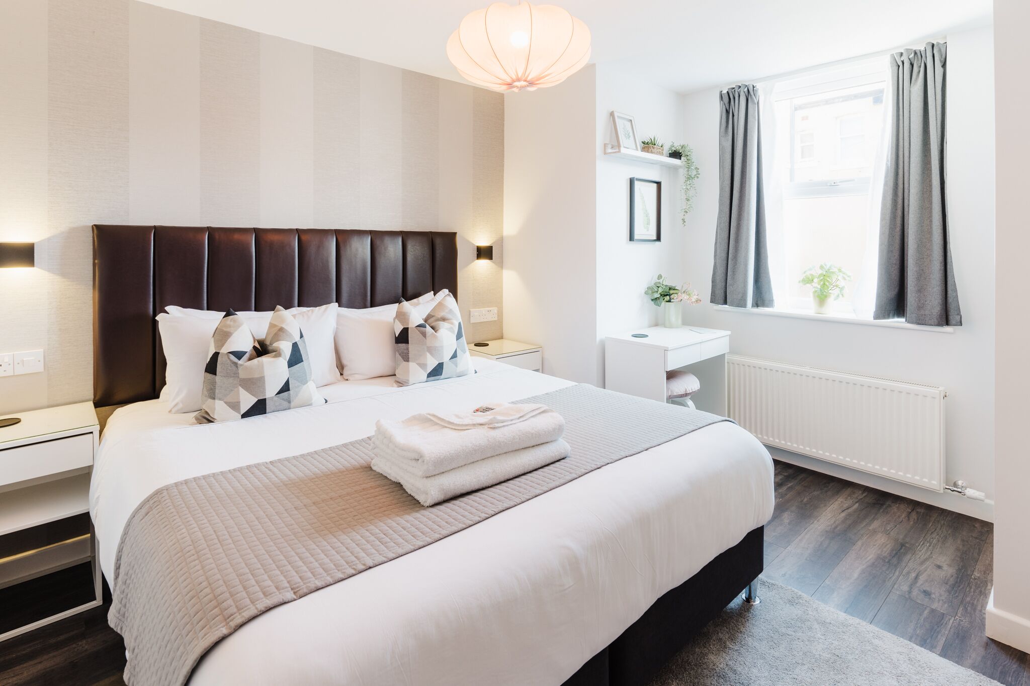 Premium bedding, pillowtop beds, individually decorated