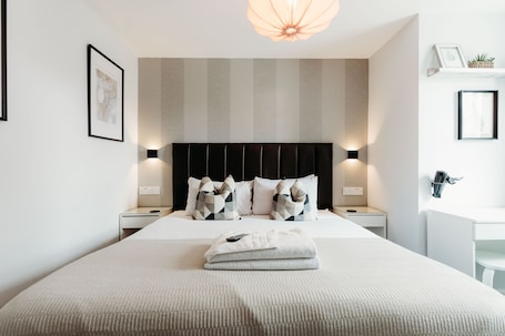 2 habitaciones, ropa de cama de alta calidad y colchones con pillow-top