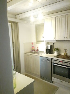 Fridge, microwave, oven, dishwasher - Villa Evita _Romandic, cycladic , cozy villa (Agkairia)