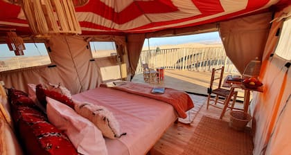 Stargazing Tent at Nkhila Lodge, Agafay Desert Camp