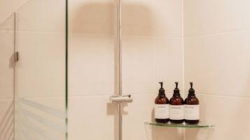Shower, rainfall showerhead, hair dryer, bidet