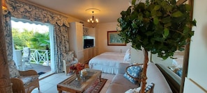Quarto, 1 quarto, sacada, vista para o jardim | 1 quarto