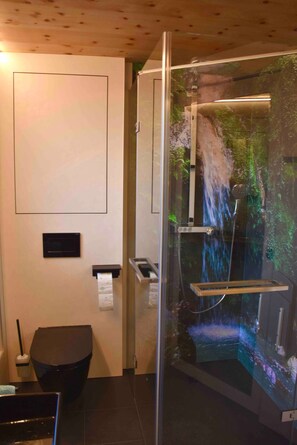 Bathroom shower - Appartement for Holiday Lodge 1891 (Stalden)