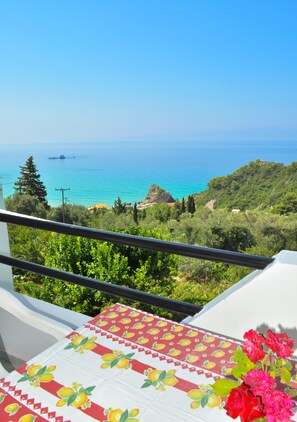 Beach - Studio Apartments on Pelekas Beach With Swimming Pool and sea View (Corfu)