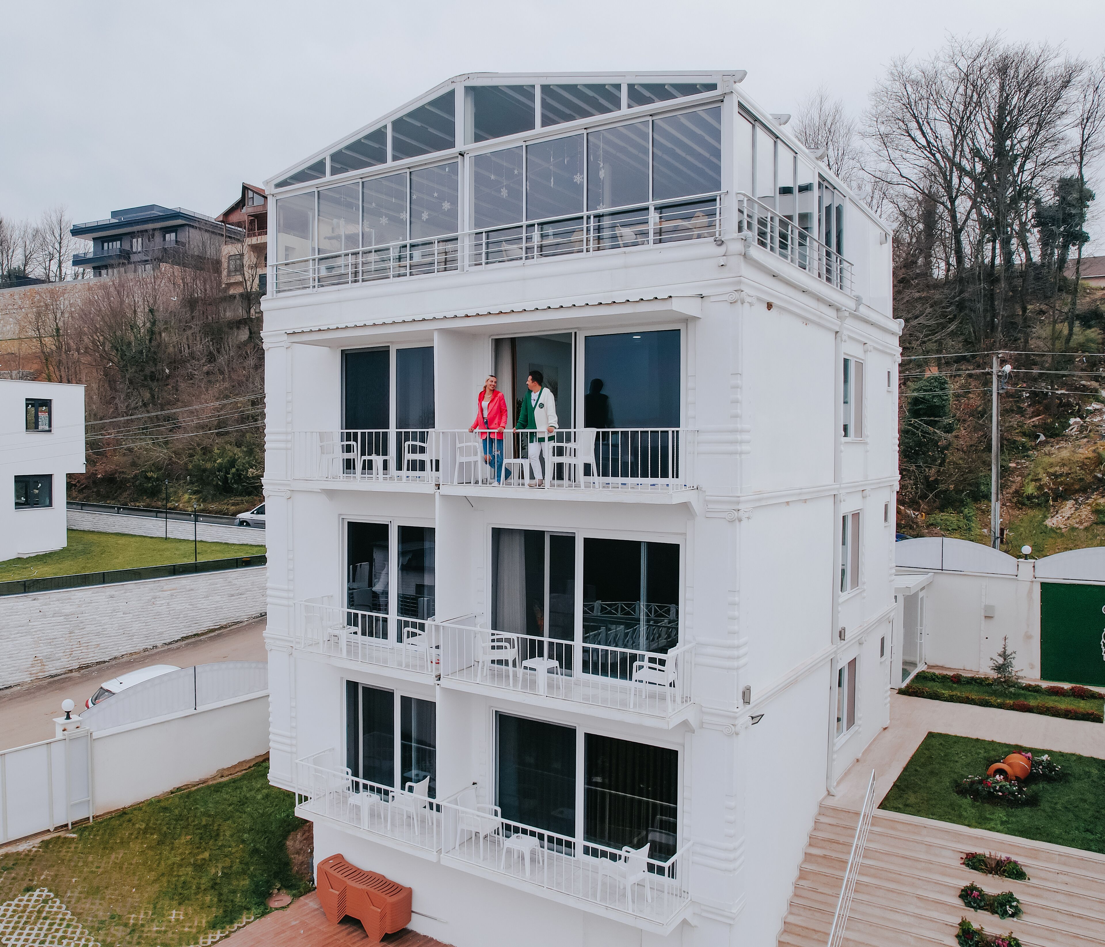 Façade de l’hébergement