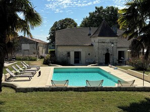 Piscina externa, piscina aquecida