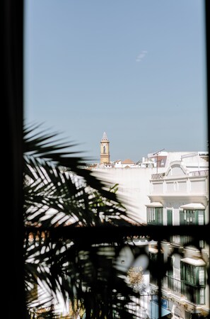 Staduitzicht vanuit accommodatie