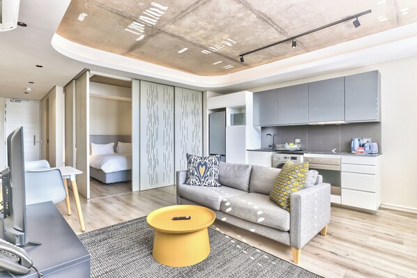 Studio, 1 Schlafzimmer, Raucher, Balkon | Wohnzimmer