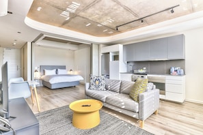 Studio, 1 Schlafzimmer, Raucher, Balkon | Wohnbereich