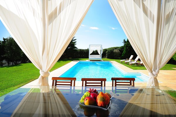 Villa, 4 Bedrooms, Balcony, Garden View | Garden - Dreamy Holiday Villa in Andros, With Private Pool and Stunning Sea View Num01 (Andros)