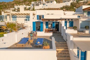House, 3 Bedrooms, Balcony, Ocean View | Balcony - Beach House With Seaview (Naxos)