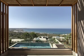 Villa, 2 Bedrooms, Private Pool, Sea View | Terrace/patio - The Nest Resort (Hersonissos)