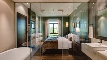 Executive-huone | 1 makuuhuone, minibaari, tallelokero huoneessa, työpöytä