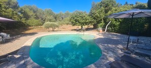 Outdoor pool - Bastidon, gîte in a peaceful setting between olive trees and swimming pool (Salernes)