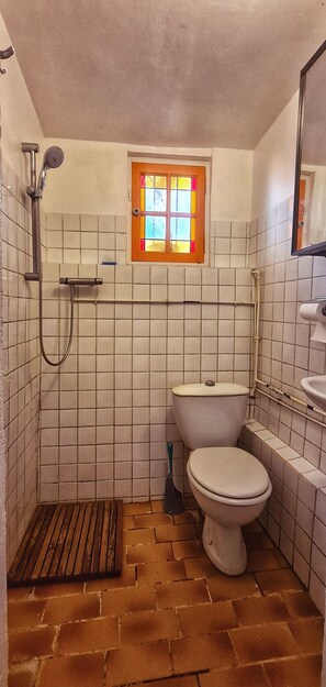 Shower, hair dryer, towels - Bastidon, gîte in a peaceful setting between olive trees and swimming pool (Salernes)