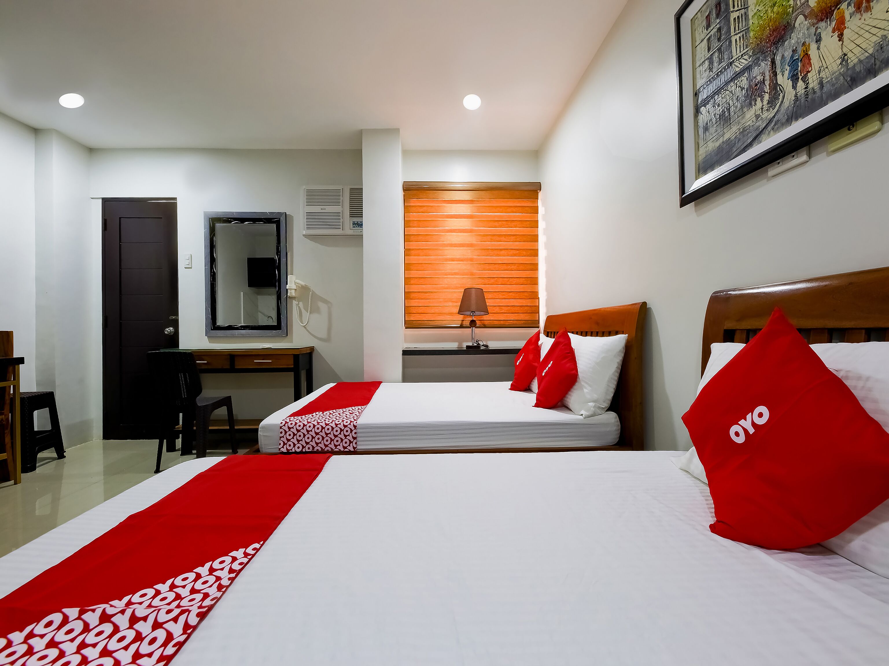 standard twin room | bathroom | shower, rainfall showerhead, towels