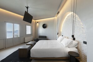 Superior Suite outdoor hot tub sea view - Hom Santorini (Santorini)