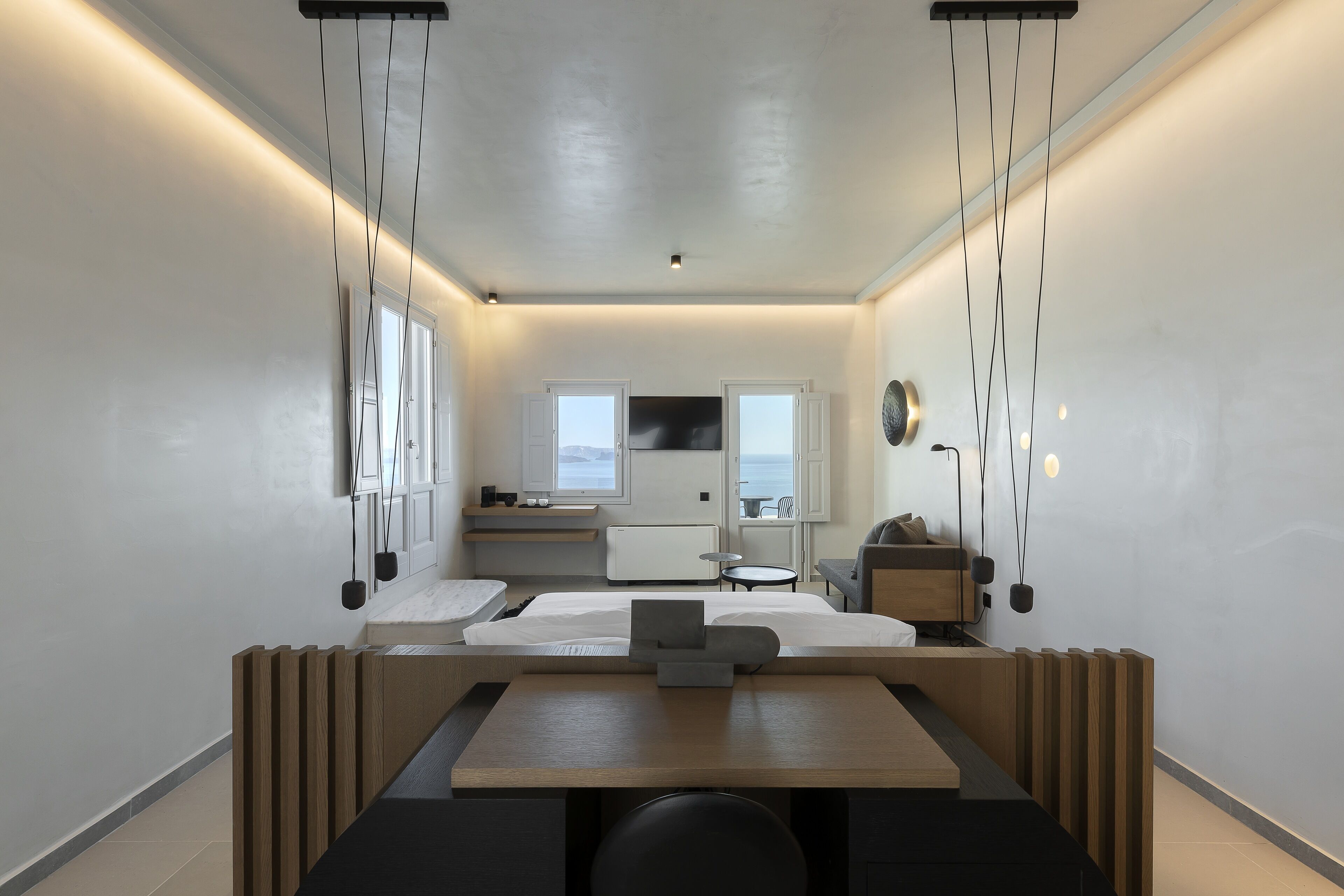 deluxe suite outdoor hot tub sea view | 1 bedroom, minibar, in-room safe, free wifi