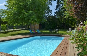 A heated pool