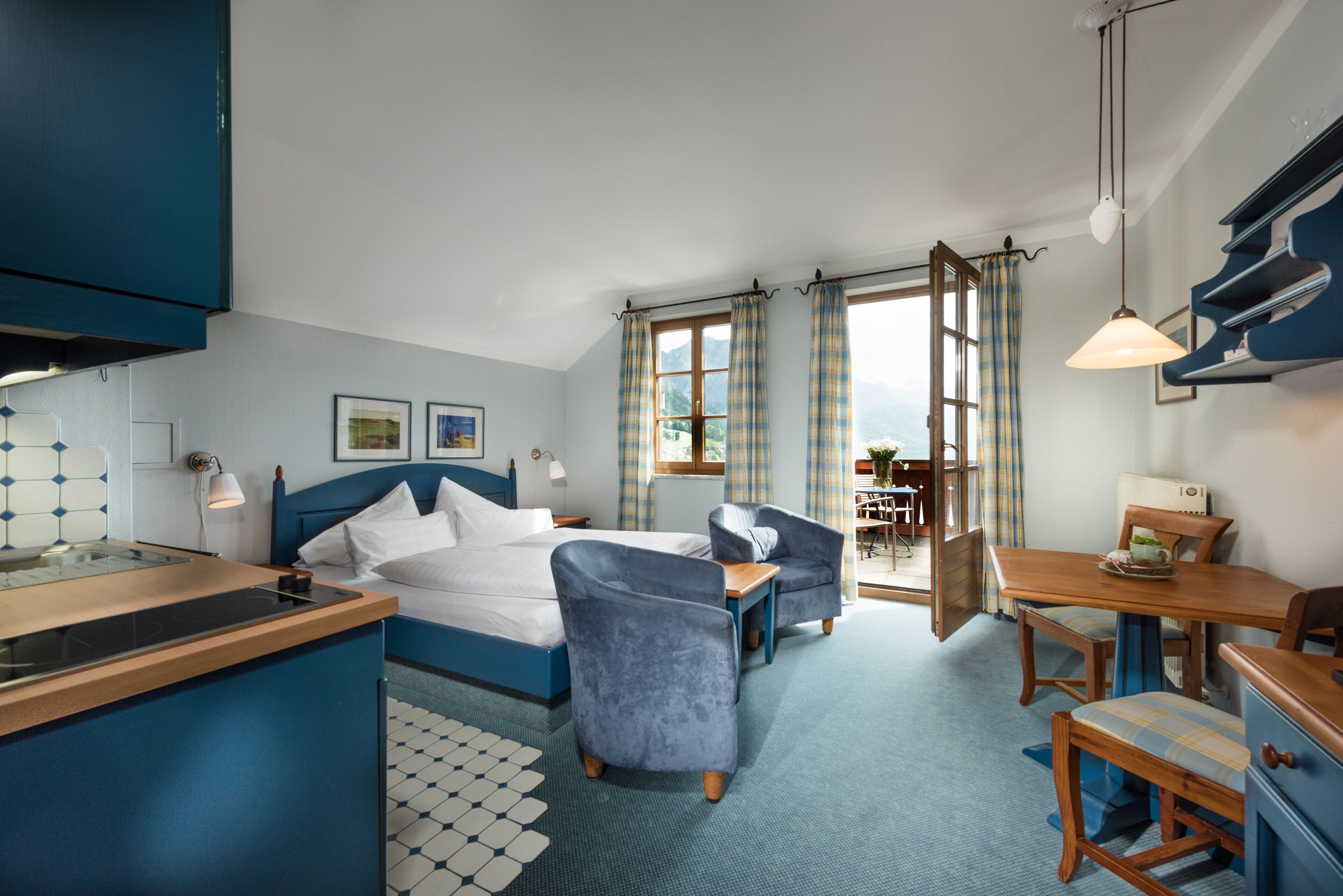 Doppelzimmer Klassik | Eigene Küche | Kühlschrank, Herdplatte, Geschirrspüler, Hochstuhl