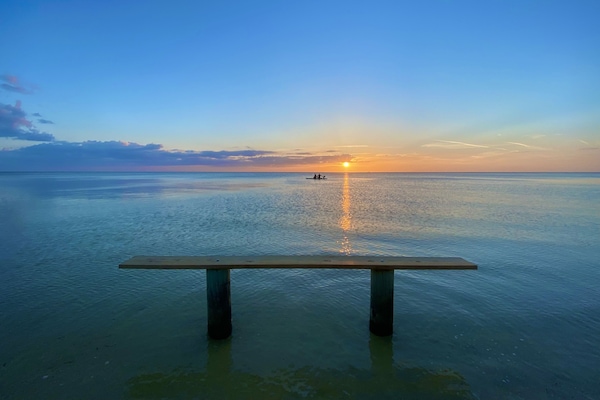 This SUNSET SEAT is a very short walk from the front yard.