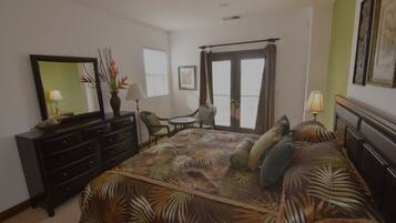 3 bedrooms, internet, bed sheets