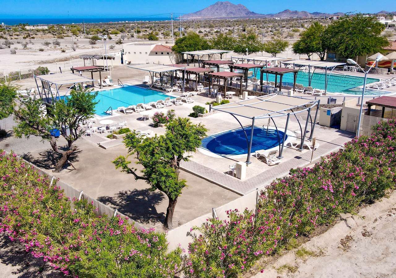A heated pool