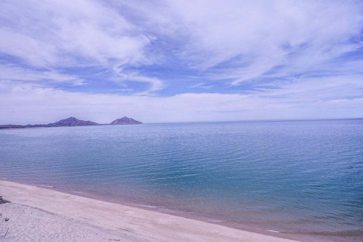 On the beach