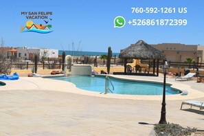 Pool - Vacation home in Mision Los Sahuaros community, San Felipe Baja (San Felipe)