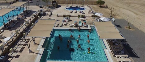 A heated pool