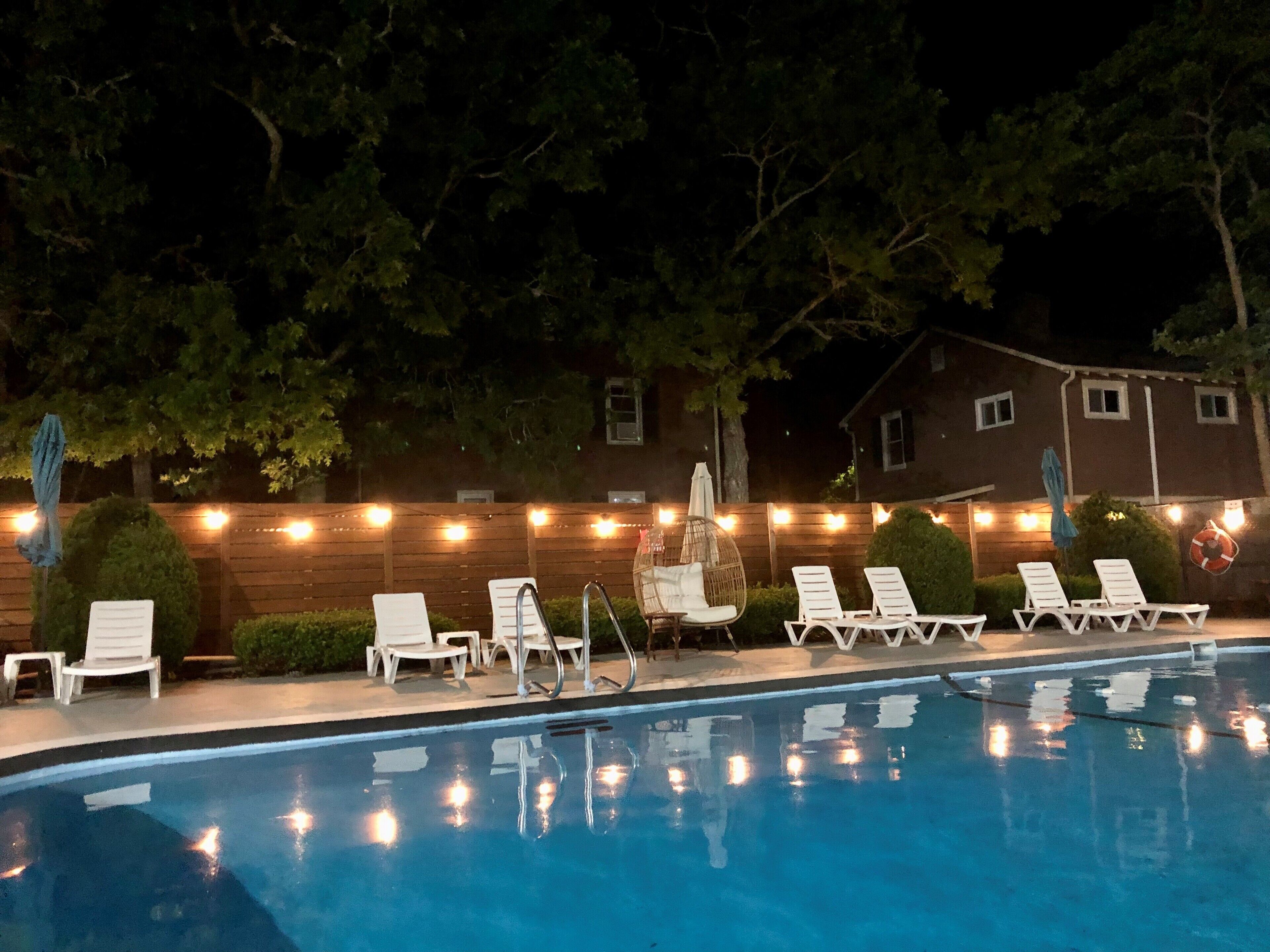 A heated pool