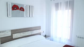 1 bedroom, travel crib, free WiFi, bed sheets