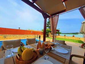 Outdoor dining - Harma Villa | Comfort & Relaxation (rethymno)