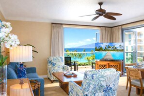 TV - KBM Resorts | FREE CAR | Honua Kai Hokulani | Ocean view | 2-Bedroom Condo, Huge Wraparound Lanai! HKH-515 (Lahaina)