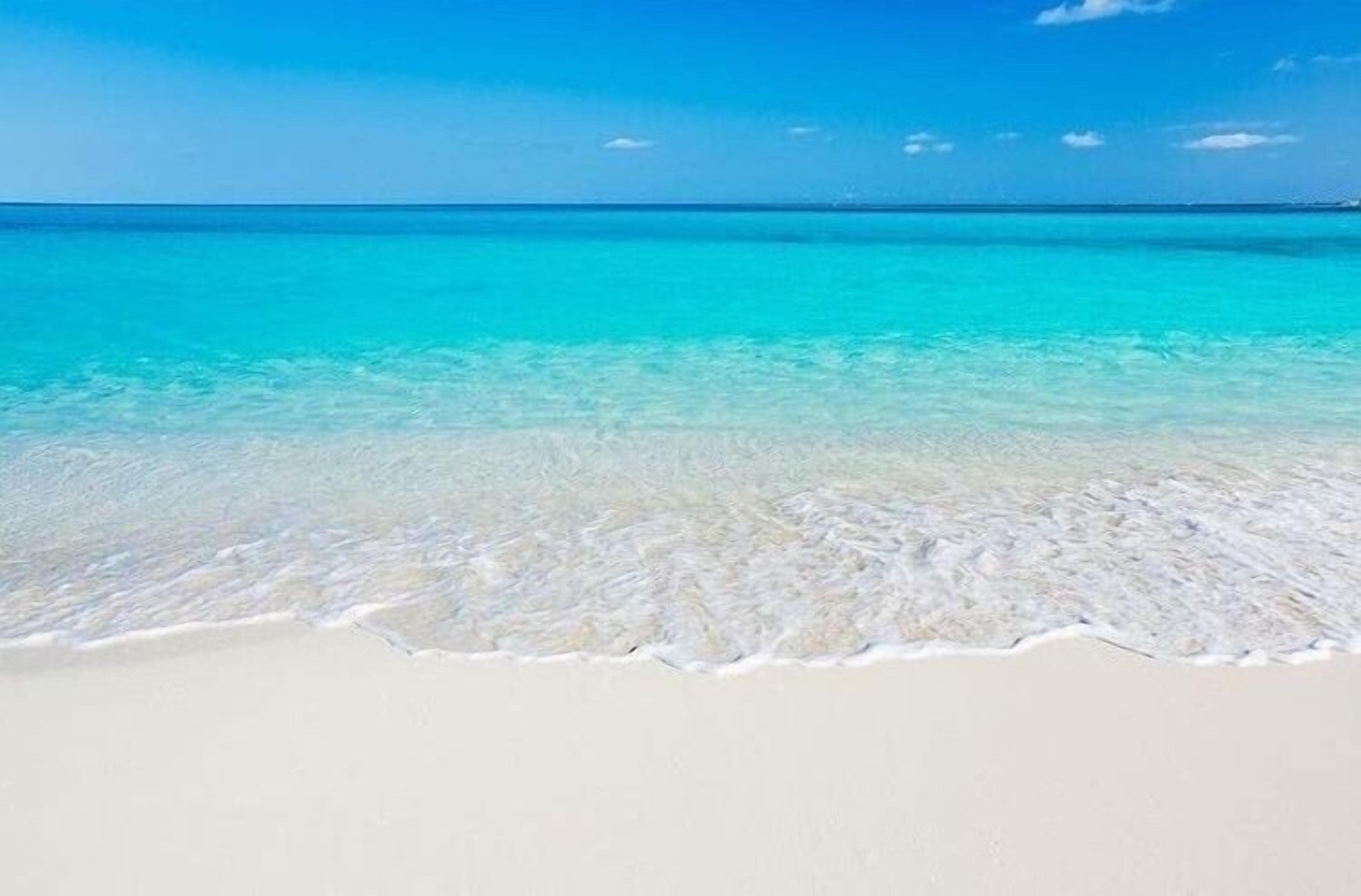 Nær stranden, solsenger og strandhåndklær