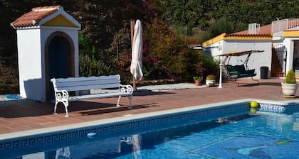 House in a quiet location with fantastic mountain panorama and large pool