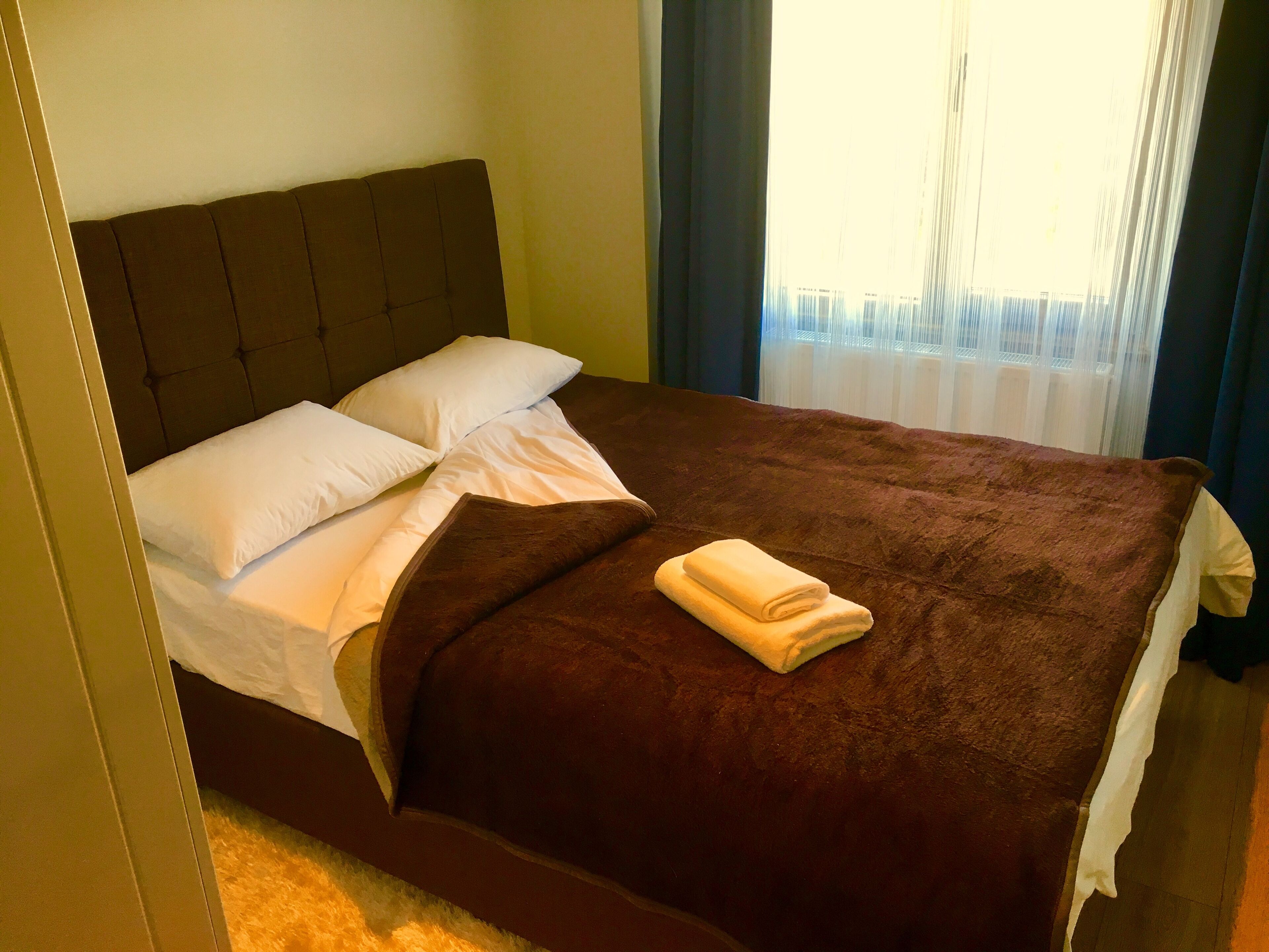 Premium bedding, memory foam beds, individually decorated