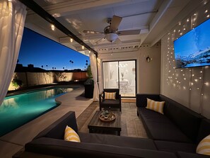 A heated pool