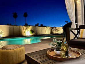 A heated pool