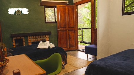 1 室のベッドルーム. CABAÑA1 in the RLB forest 2 minutes from the center of Acaxochitlan