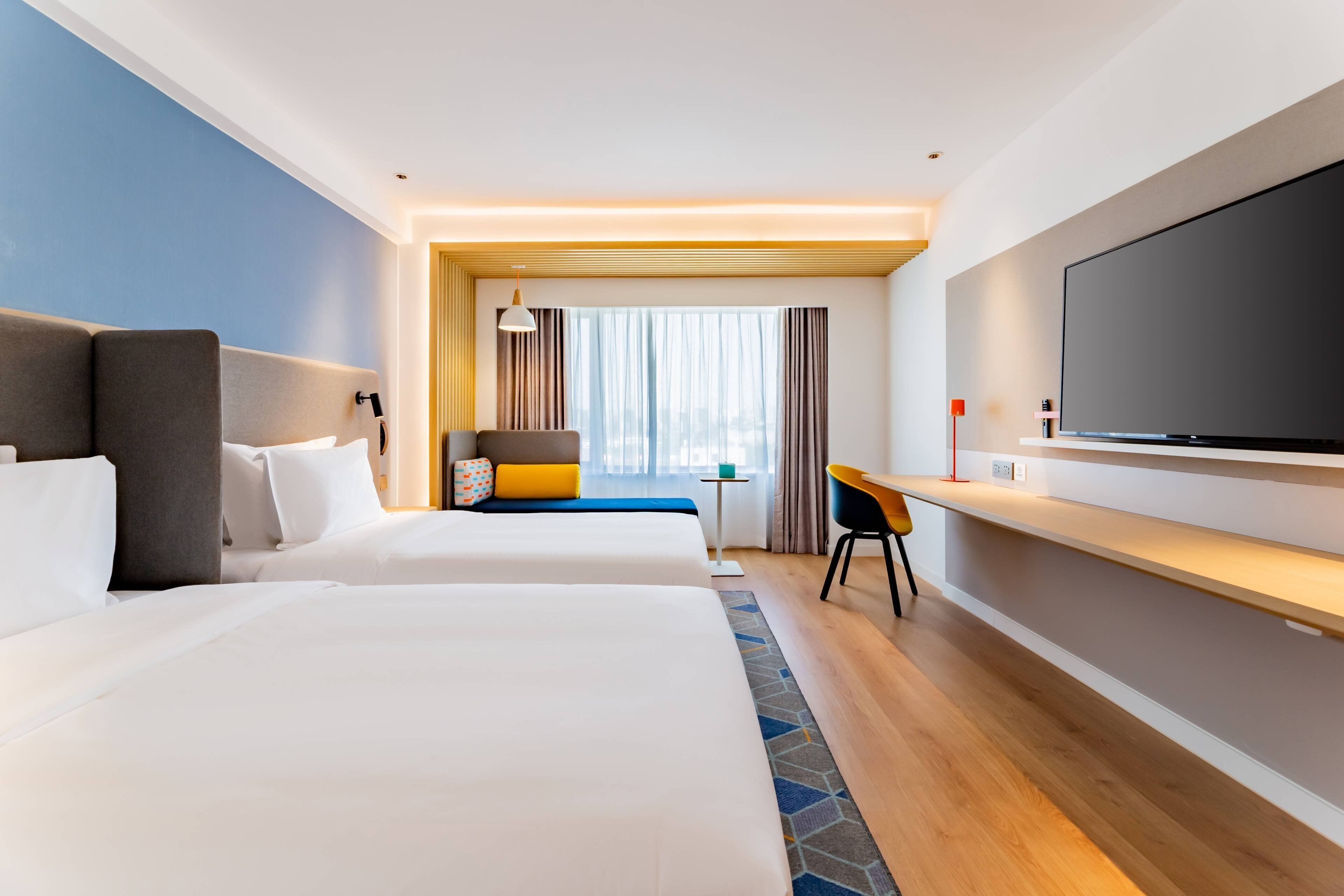 standard room, multiple beds (extra floor space) | blackout curtains, soundproofing, iron/ironing board, free wifi