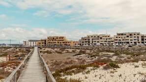 Plage, sable blanc, serviettes de plage